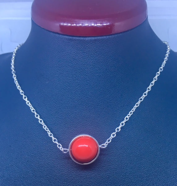 COLLIER "RED MOON"